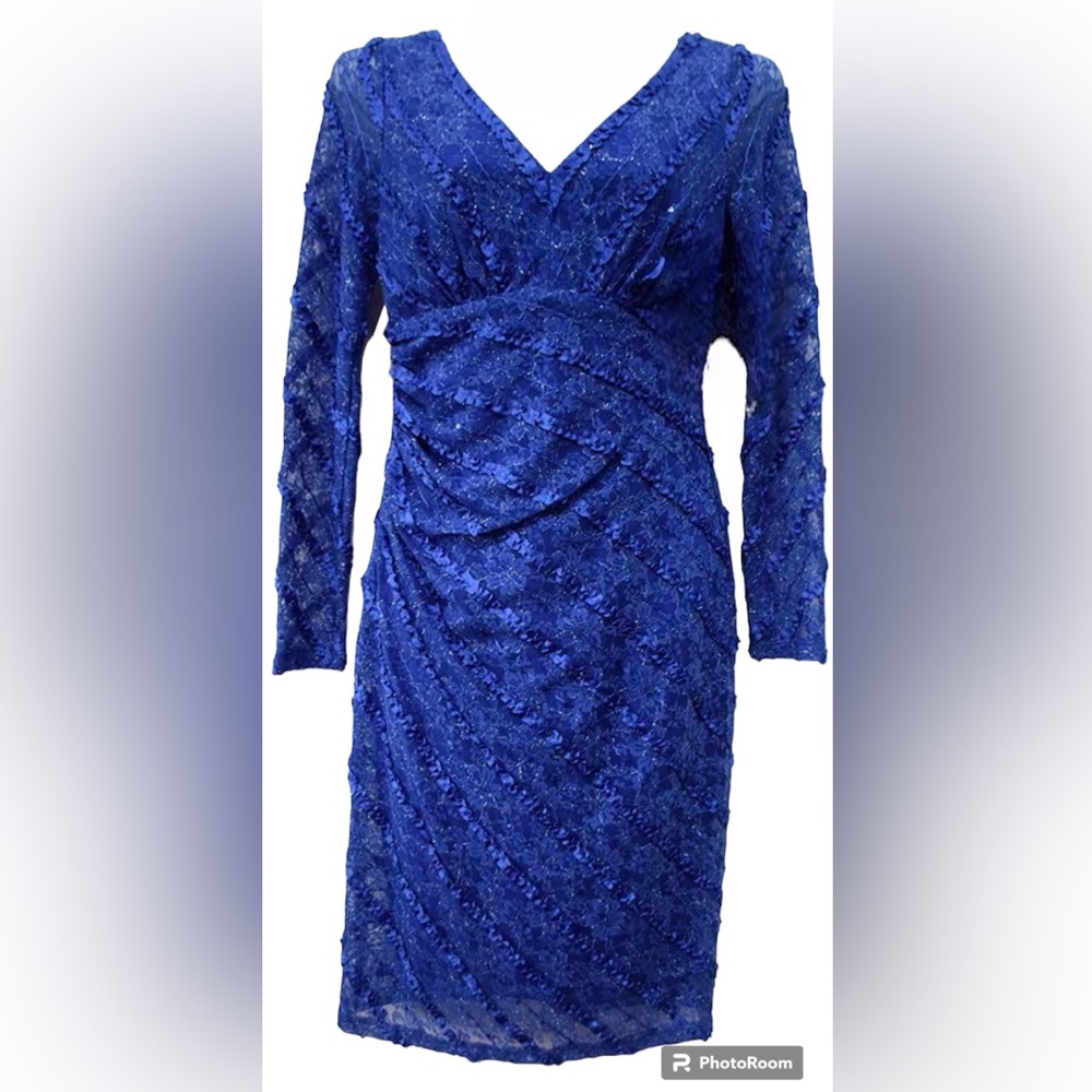 David Meister blue  dress